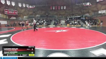149 lbs Cons. Round 1 - Luciano Esoldo, Victor Valley College vs Isaiah Navarro, West Hills College