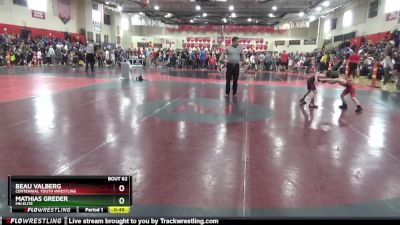 60 lbs Round 3 - Mathias Greder, MN Elite vs Beau Valberg, Centennial Youth Wrestling