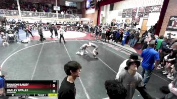 132 lbs Champ. Round 2 - Dawson Bailey, Clarkston vs Harley Uvalle, Chiawana
