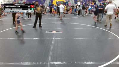 70 lbs Round 4 - Charles Broxton, Grizzlies Wrestling Club vs Gabriel Reddington, C2X Academy