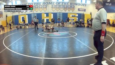 106 lbs 3rd Place Match - Konstantino Marinis, Zephyrhills Christian vs Jessea Cagle, St Cloud