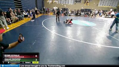 56 lbs Cons. Round 2 - Makaio Bumatay, Piranha Wrestling Club vs Ryder Scoville, Team Scorpion Wrestling Club