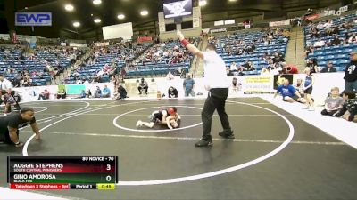 70 lbs Cons. Round 3 - Auggie Stephens, South Central Punishers vs Gino Amorosa, Black Fox