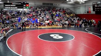 133 lbs Champ. Round 2 - Karter Gilliland, Plum Hs vs Mason Wright, Bethlehem Center Hs