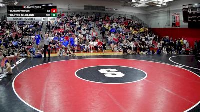 133 lbs Champ. Round 2 - Karter Gilliland, Plum Hs vs Mason Wright, Bethlehem Center Hs