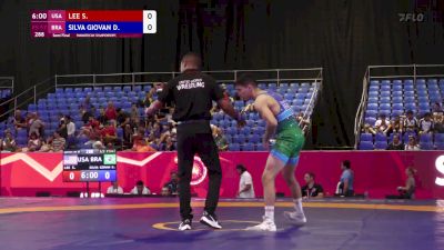 57 kg Semifinal - Spencer Lee, USA vs Davi Silva, BRA