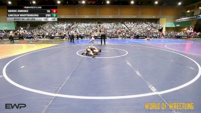 55 lbs Quarterfinal - Derek Jimenez, The Valley Wrestling Club vs Lincoln Whittenburg, Ceres Pups Wrestling Club