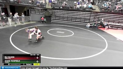 101 lbs Champ. Round 1 - Eli Olson, Park City vs Kaide Maxfield, Tooele