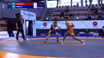 55 kg 1/4 Final - Sanjeev Sanjeev, India vs Denis Florin Mihai, Romania