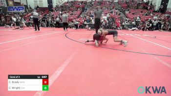 49-52 lbs Consi Of 4 - Clayton Brady, Barnsdall Youth Wrestling vs Caid Wright, Caney Valley Wrestling
