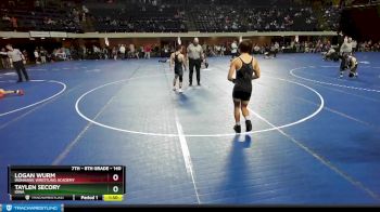 140 lbs Champ. Round 1 - Taylen Secory, Iowa vs Logan Wurm, Ironhawk Wrestling Academy