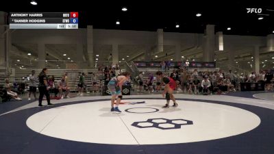 92 kg 7th Place Match - Anthony Harris, Oklahoma Regional Training Center vs Tanner Hodgins, Shore Thing Wrestling Club