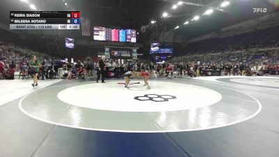 110 lbs Cons. Sub-rd Of 16 - Keira Siason, CA vs Mileena Notaro, NE