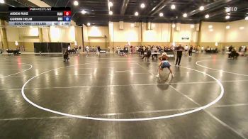 110 lbs Quarterfinal - Aiden Ruiz, Black Flag Wrestling Academy vs Corbin Helm, Hernando Wrestling Club