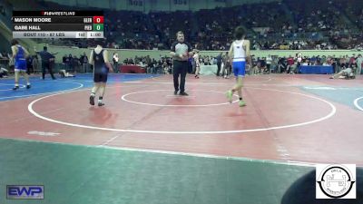 87 lbs Consi Of 16 #1 - Mason Moore, Glenpool JH vs Gabe Hall, Piedmont