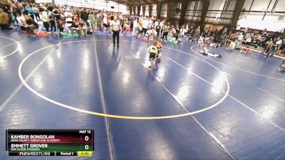 49 lbs Cons. Round 4 - Emmett Grover, Box Elder Stingers vs Kamber Bongolan, Iron County Wrestling Academy