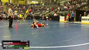 120 lbs Cons. Round 1 - Kavan Beyer, Team Valley vs Brock Landon, Carroll Cardinals