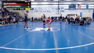 165 lbs Semifinal - Deringer Hollenbeck, Grove vs Dillon Blundell, Miami