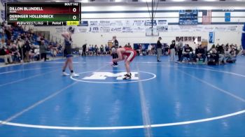 165 lbs Semifinal - Deringer Hollenbeck, Grove vs Dillon Blundell, Miami