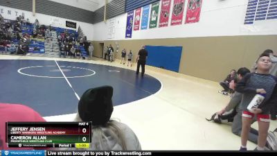 86 lbs Semifinal - Dalton Regehr, Bonners Ferry Wrestling Club vs Darren Grow, Spokane Wrestling