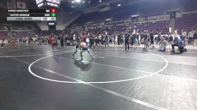 100 lbs Cons. Semis - Hayes Ingram, Bear Cave Wrestling Club vs Chris Sanchez, Duran Wrestling Club