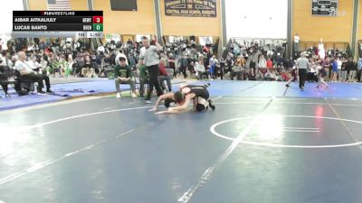 144 lbs Round Of 32 - Aibar Aitkaliuly, Newton North vs Lucas Santo, Bishop Hendricken