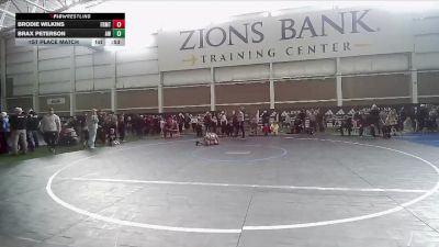 62 lbs 1st Place Match - Brax Peterson, Athlos Wrestling vs Brodie Wilkins, Uintah Wrestling