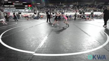 66 lbs Quarterfinal - Finley Lister, Coweta Tiger Wrestling vs Safari Castor, Woodward Youth Wrestling