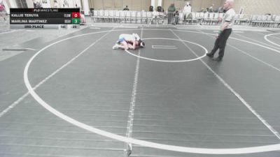 116 lbs 3rd Place - Kallie Teruya, Flow Academy HI vs Marlina Martinez, Beaver Dam WC