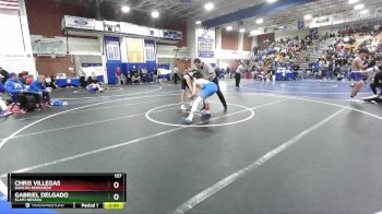 157 lbs Quarterfinal - Chris Villegas, Rancho Bernardo vs Gabriel Delgado, SLAM! NEVADA