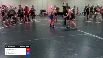 132 lbs 1st Place Match - Christian Fretwell, Lake Gibson High School Wrestling vs Addison Breeding, Florida