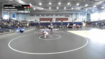 132 lbs Round 1 (3 Team) - Aiden Vollmer, Webster Schroeder High Sch vs Dominic Mendoza, Long Beach Sr