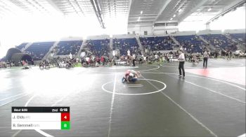 130 lbs Quarterfinal - Jiovanni Olds, Atc vs Bryson Gemmell, Outlaws WC