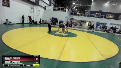 218 lbs Round 3 - Collin Spreder, Kellam High School Mat Rats vs Rawley Parker, Legends