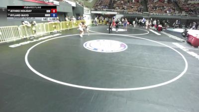 132 lbs Champ. Rd Of 32 - Jethro Holiday, Rough House Wrestling vs Ryland Mayo, Mira Mesa High School Wrestling