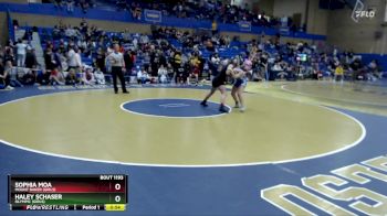 135lbs Cons. Round 3 - Haley Schaser, Olympic (Girls) vs Sophia Moa, Mount Baker (Girls)