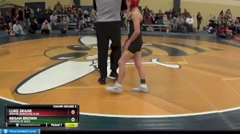85 lbs Champ. Round 2 - Kegan Brown, Legends Of Gold vs Luke Skaar, Denver Wrestling Club