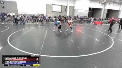 142 lbs Semifinal - Maya Assad Thompson, Team Nazar Training Center vs Harlow Skenandore, Askren Wrestling Academy