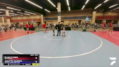 53 lbs Cons. Round 3 - Elijah Flores, Jflo Trained vs Avilette Valencia, NB Elite Wrestling Club