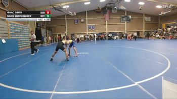 125 lbs Cons. Round 4 - Davis Shaposhnick, Westcliff vs Isaac Gibbs, Doane