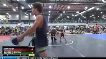 55 lbs Round 7 (8 Team) - Blayden Thompson, GREAT BRIDGE WC vs Joey Bauer, RED LION WC