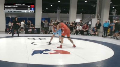 79 kg Cons. Rd Of 64 - Malahkai Berry, Nevada vs Dylan Block, North Idaho Wrestling Club