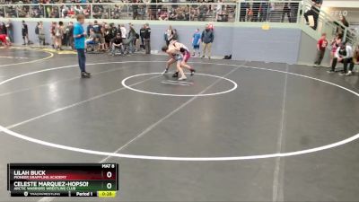 102 lbs Round 3 - Lilah Buck, Pioneer Grappling Academy vs Celeste Marquez-Hopson, Arctic Warriors Wrestling Club