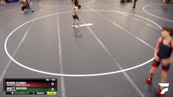 100 lbs Round 1 - Brett Kiecker, Minnesota vs Ryker Clobes, Pinnacle Wrestling Club
