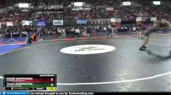 Quarterfinal - Asher Kemppainen, Flathead (Kalispell) vs Talen Barrington, Billings Skyview