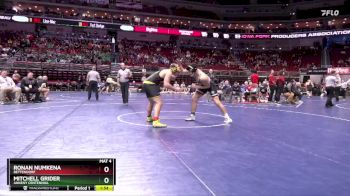 3A-215 lbs Champ. Round 2 - Mitchell Grider, Ankeny Centennial vs Ronan Numkena, Bettendorf