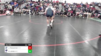 195 lbs Semifinal - Joshua "Emmitt" Nossaman, Plymouth vs Hollis Jones, Bow