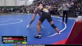132 lbs Semis & 1st Wrestleback (8 Team) - Jacob Moravec, Aquinas Catholic vs Josiah Lopez, St Paul