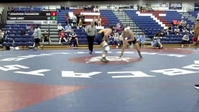 184 lbs Quarterfinal - Sam Libby, Keiser University vs Jonathon Paramore, Reinhardt University (ga)