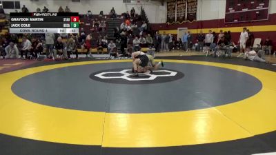 126 lbs Cons. Round 4 - Graydon Martin, Staunton River vs Jack Cole, Bethlehem Catholic